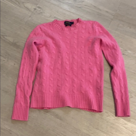 Polo Ralph Lauren Pink Cashmere Sweater girls size 12 - Picture 5 of 12